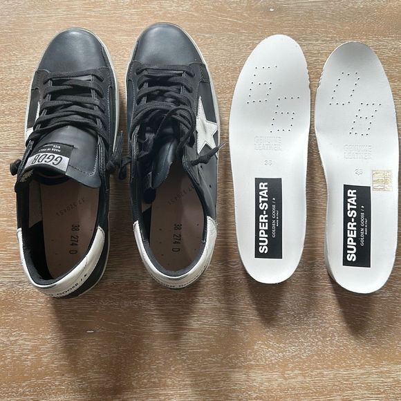 Golden Goose Super-Star Classic Black Size 38 Made in Italy NIB - Picture 8 of 11